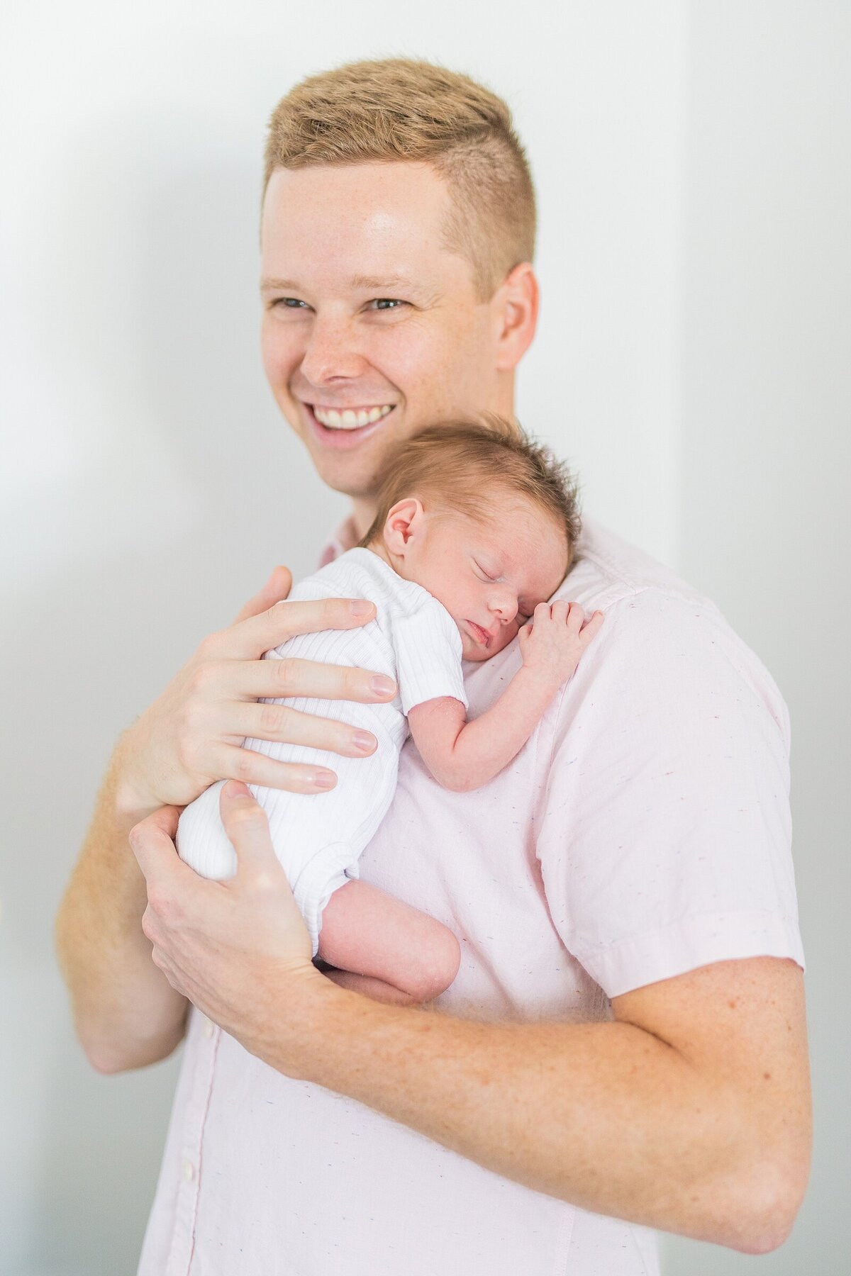 In-home newborn photoshoot in San Juan Capistrano, California.