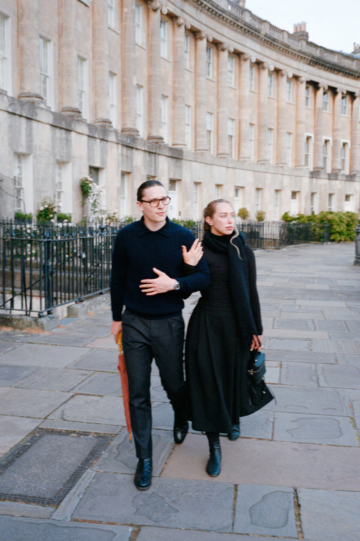 Analogue couple portrait session in Bath