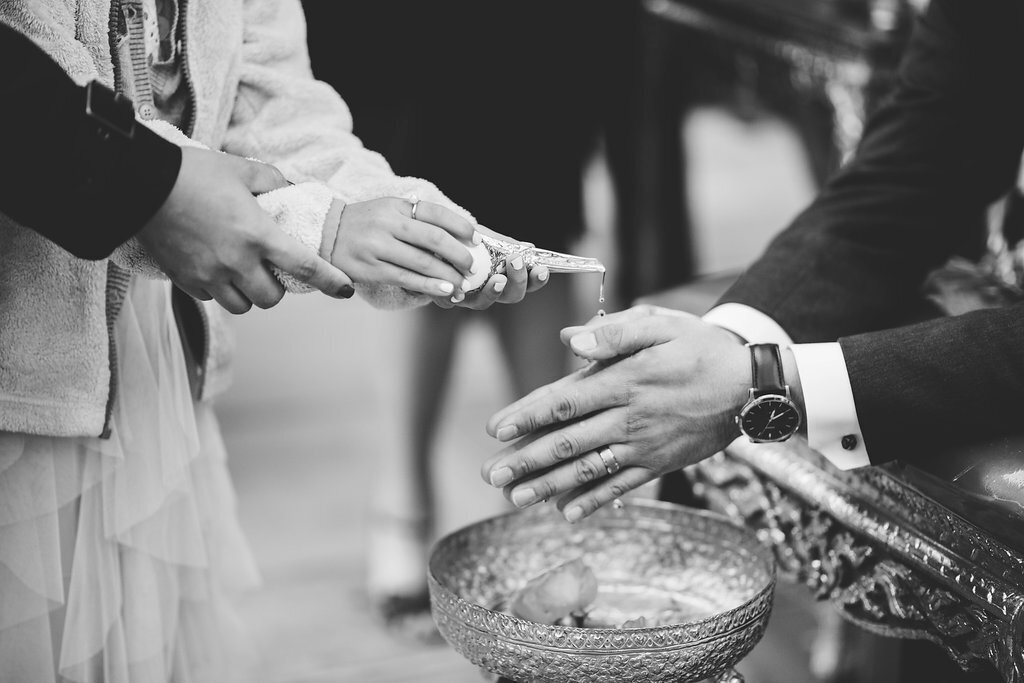 Thai wedding water ceremony
