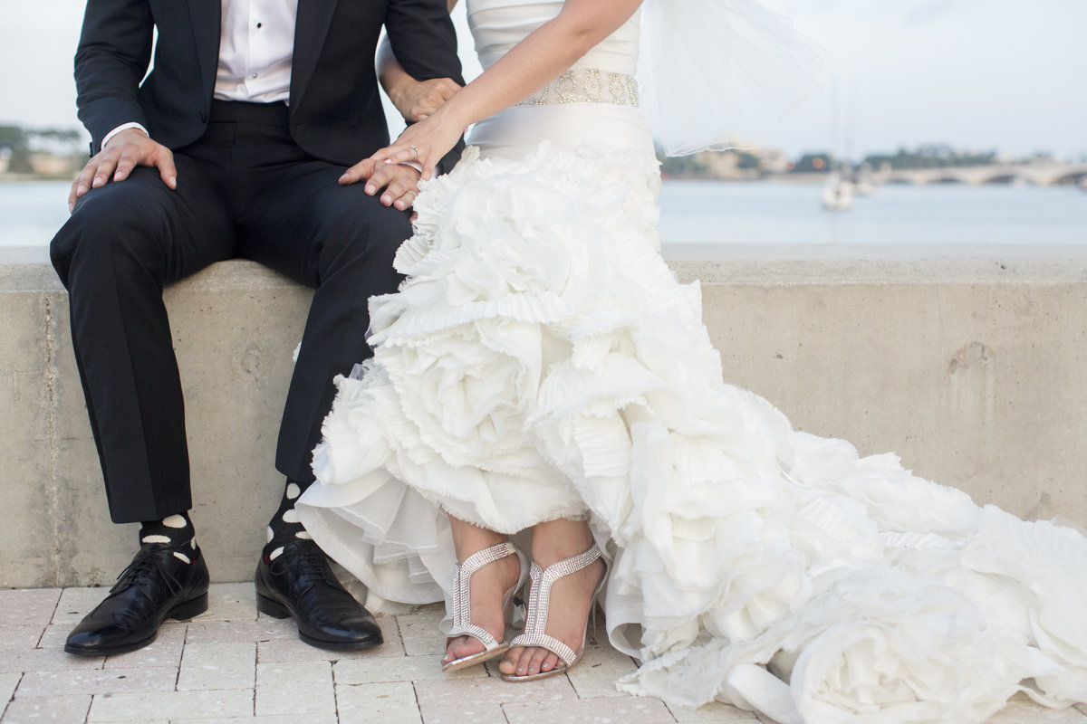 lake pavilion wedding gorgeous bridal gown details