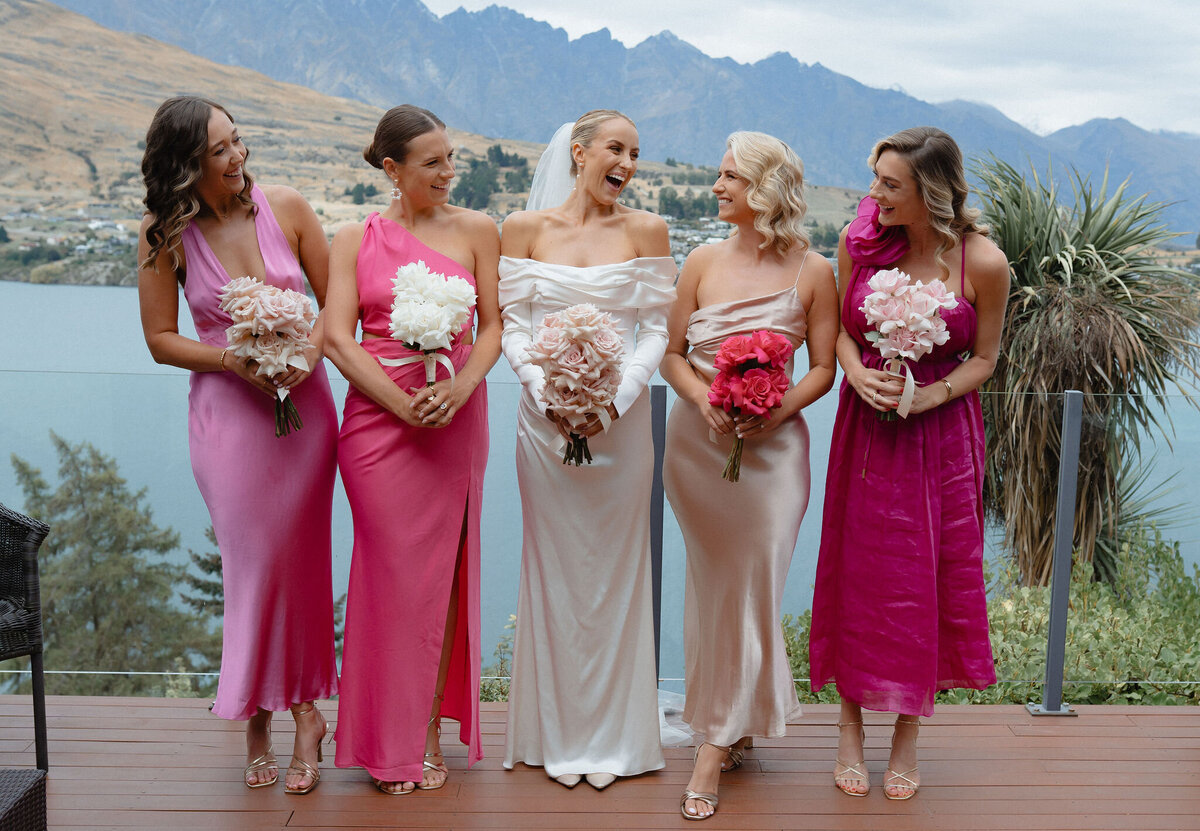 pinkdress-bridalparty-bridesmaids-bride-queenstown