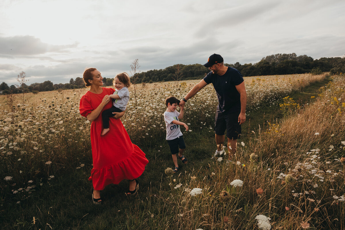 Golden hour family shoot in Windsor