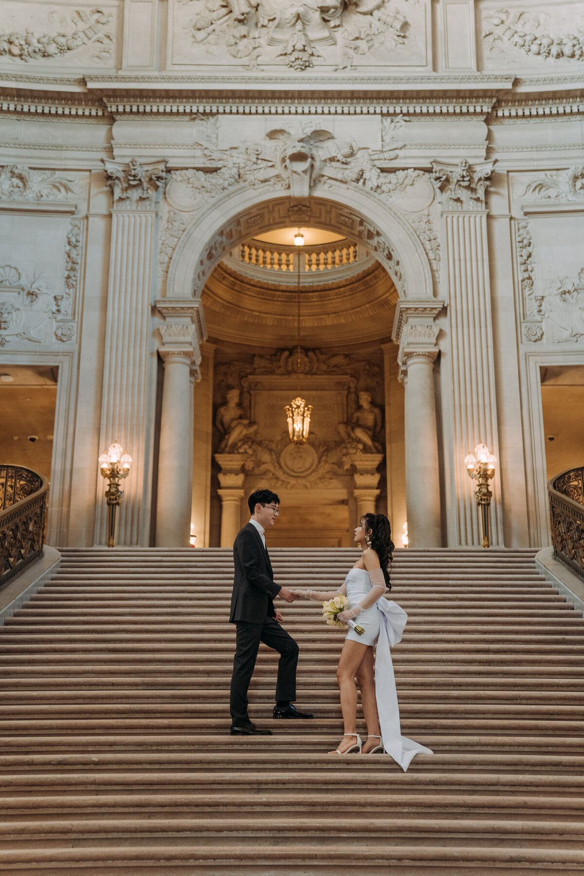 Joyce Li Photography Destination Wedding Elopement Engagement Lifestyle Portrait Photographer West Coast Seattle Washington California sfcityhallelopement-57
