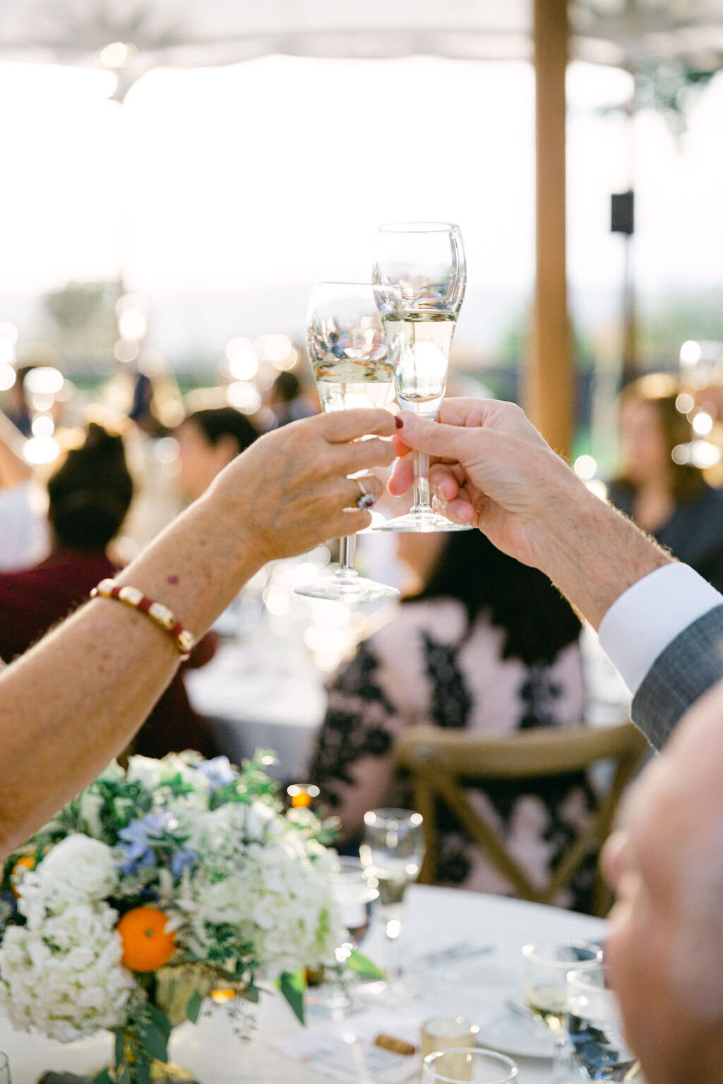 guests-toasting-upstate-tented-wedding-venue