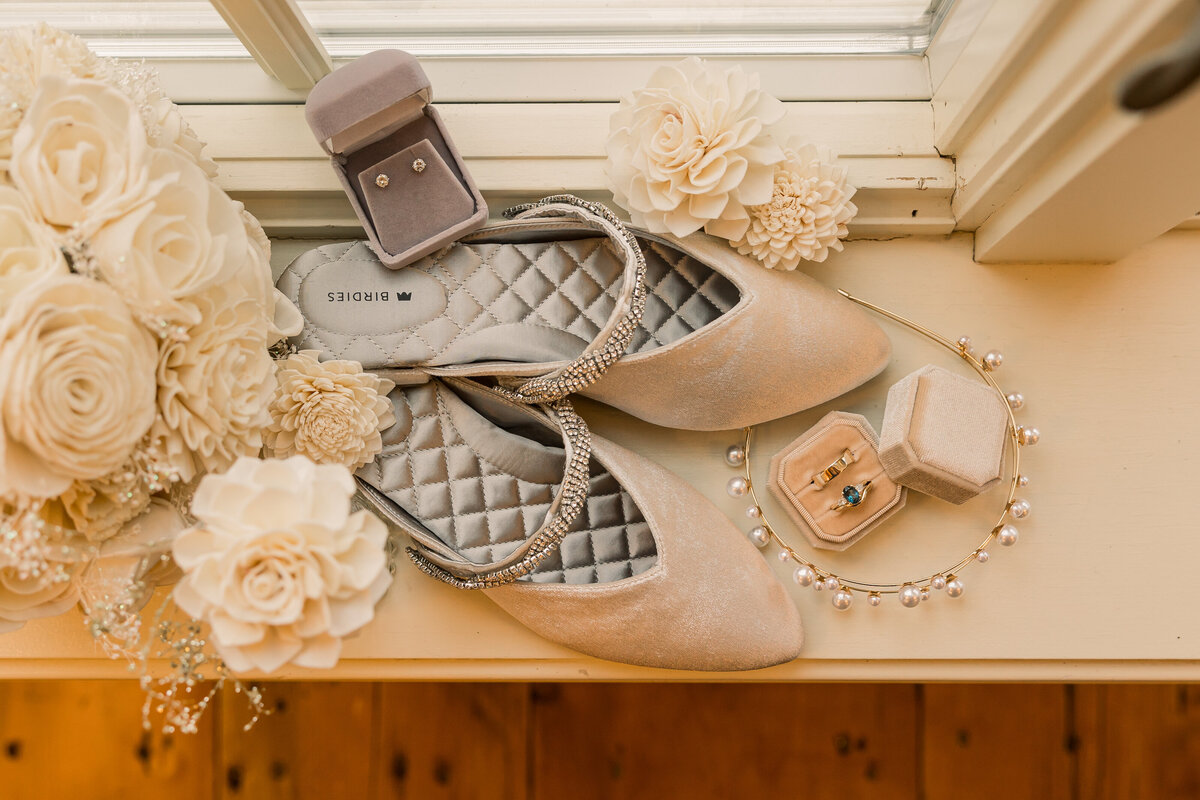 Detail photo of wedding details in Central MN at Crooked Willow wedding venue
