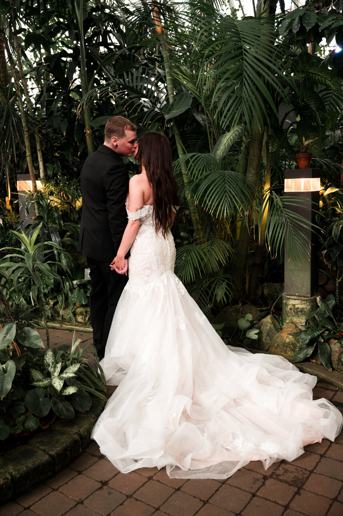 bride and groom on their wedding day in Edmonton, Alberta
