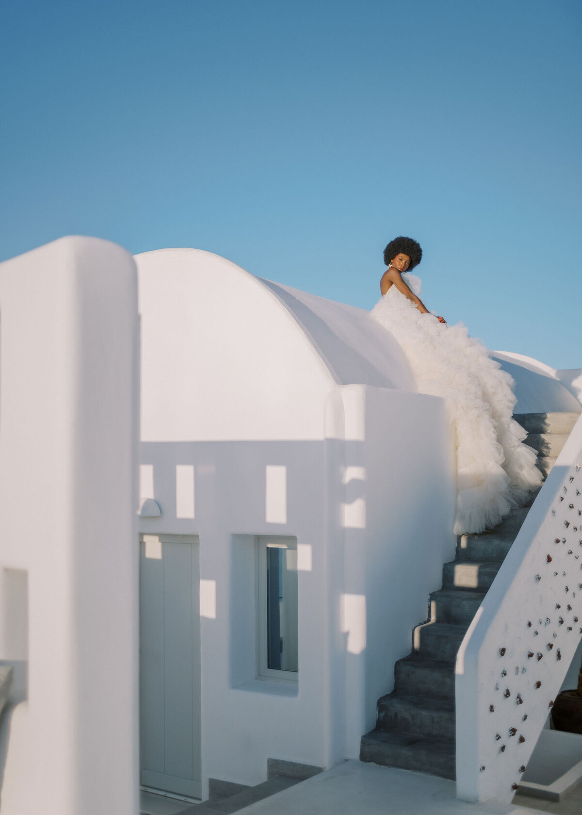 Greece Bridal Session Rocabella Santorini Millia London Gown Vicki Grafton Photography695
