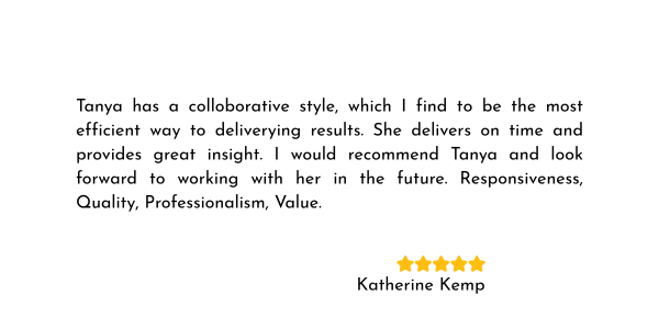 Katherine Kemp testimonial