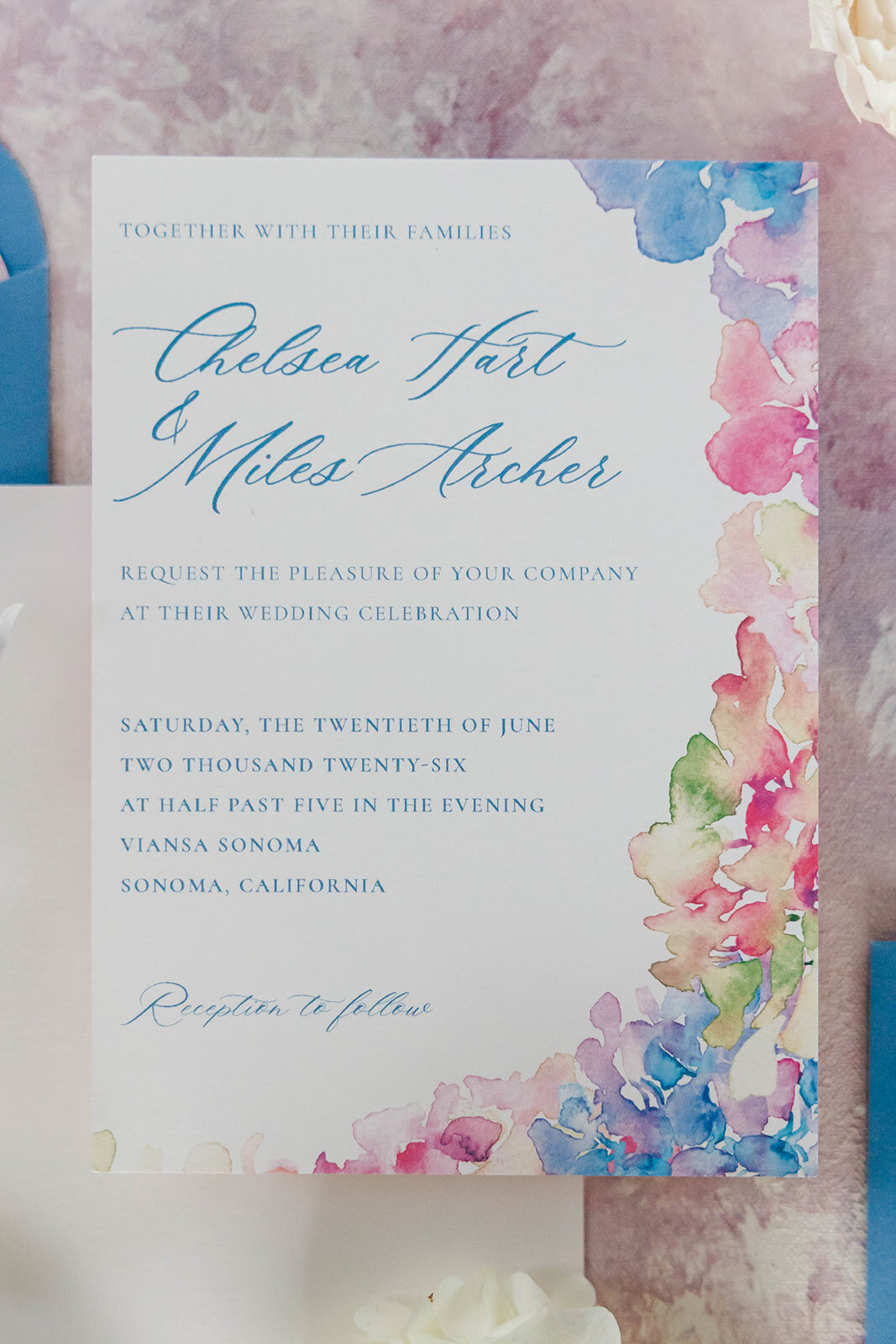 main-invitation-card-watercolor-wedding-flatlay