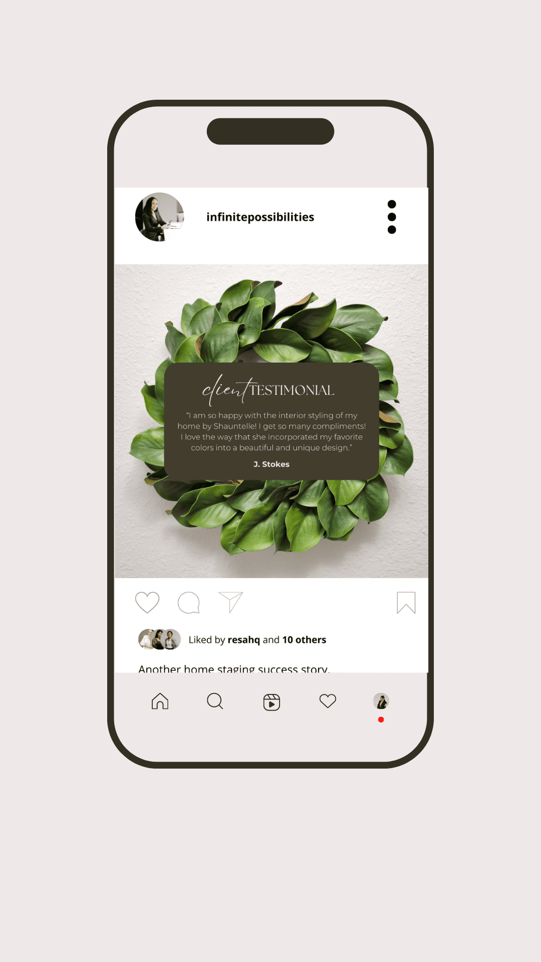 the social stager_instagram_portfolio_home staging testimonials