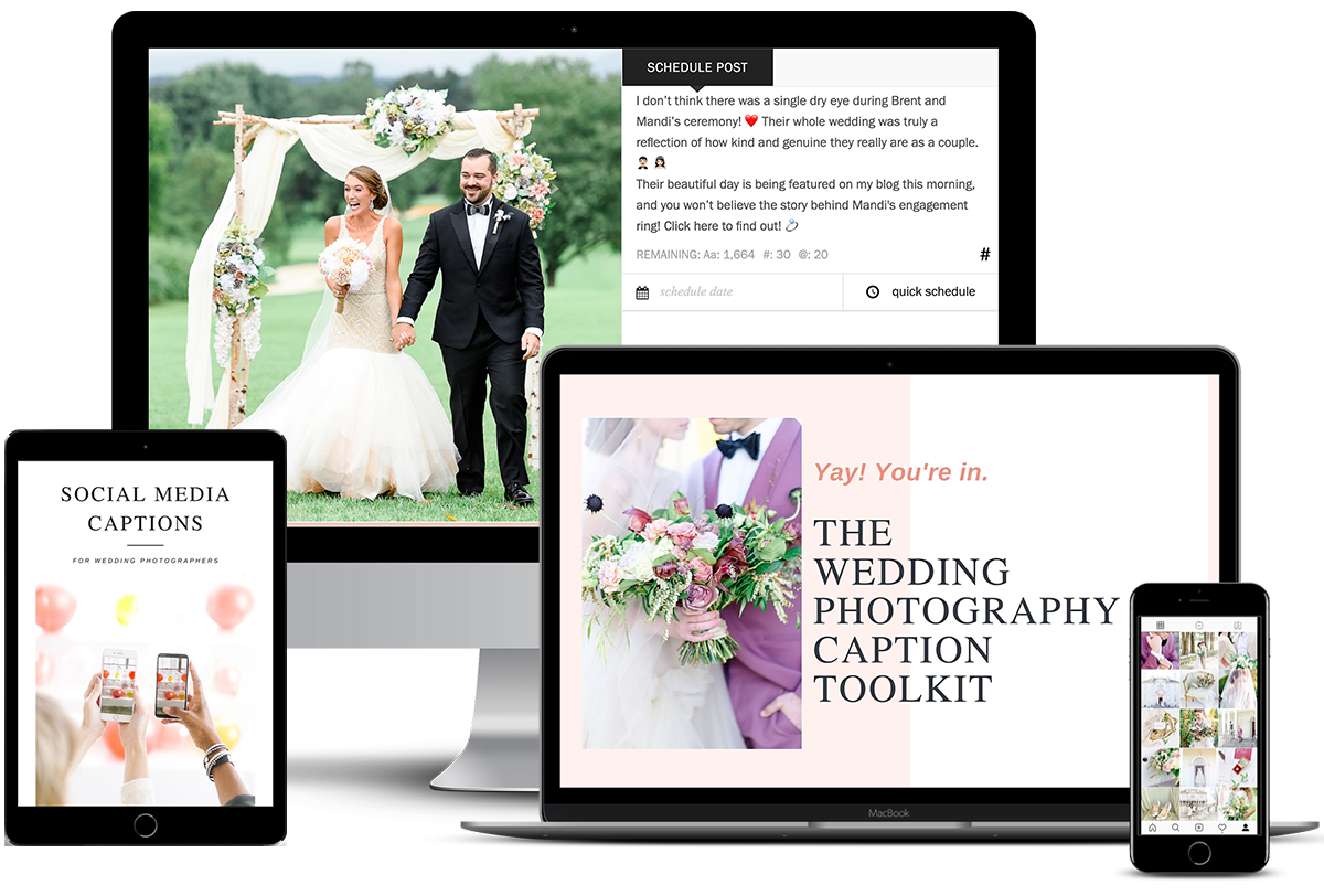 100 Instagram Captions for Wedding Photographers – ShootDotEdit