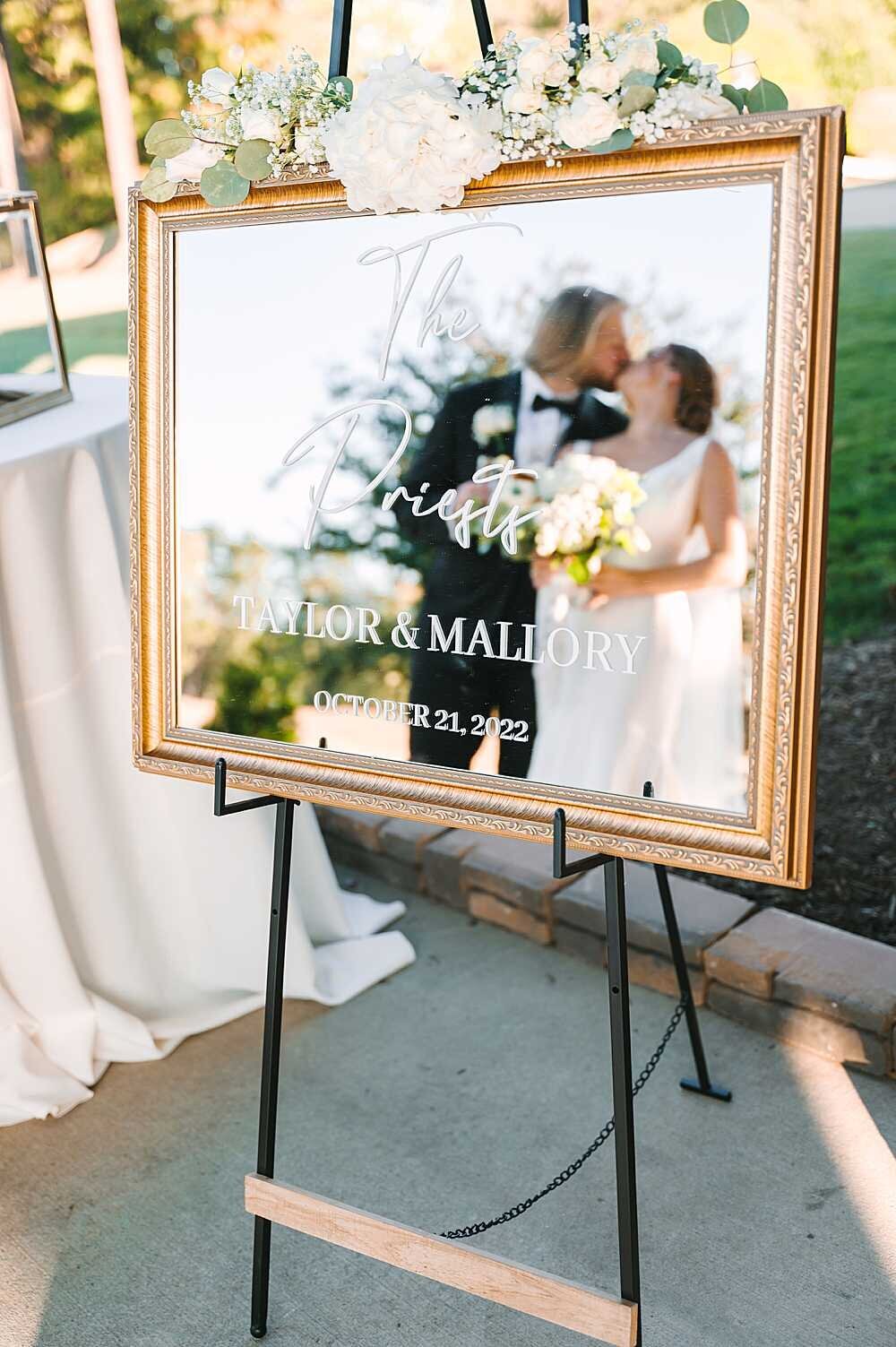 wedding sign reflection image-1