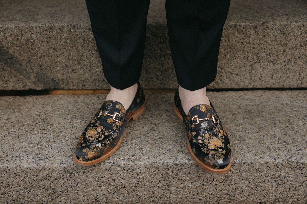 Close up look of a shoes