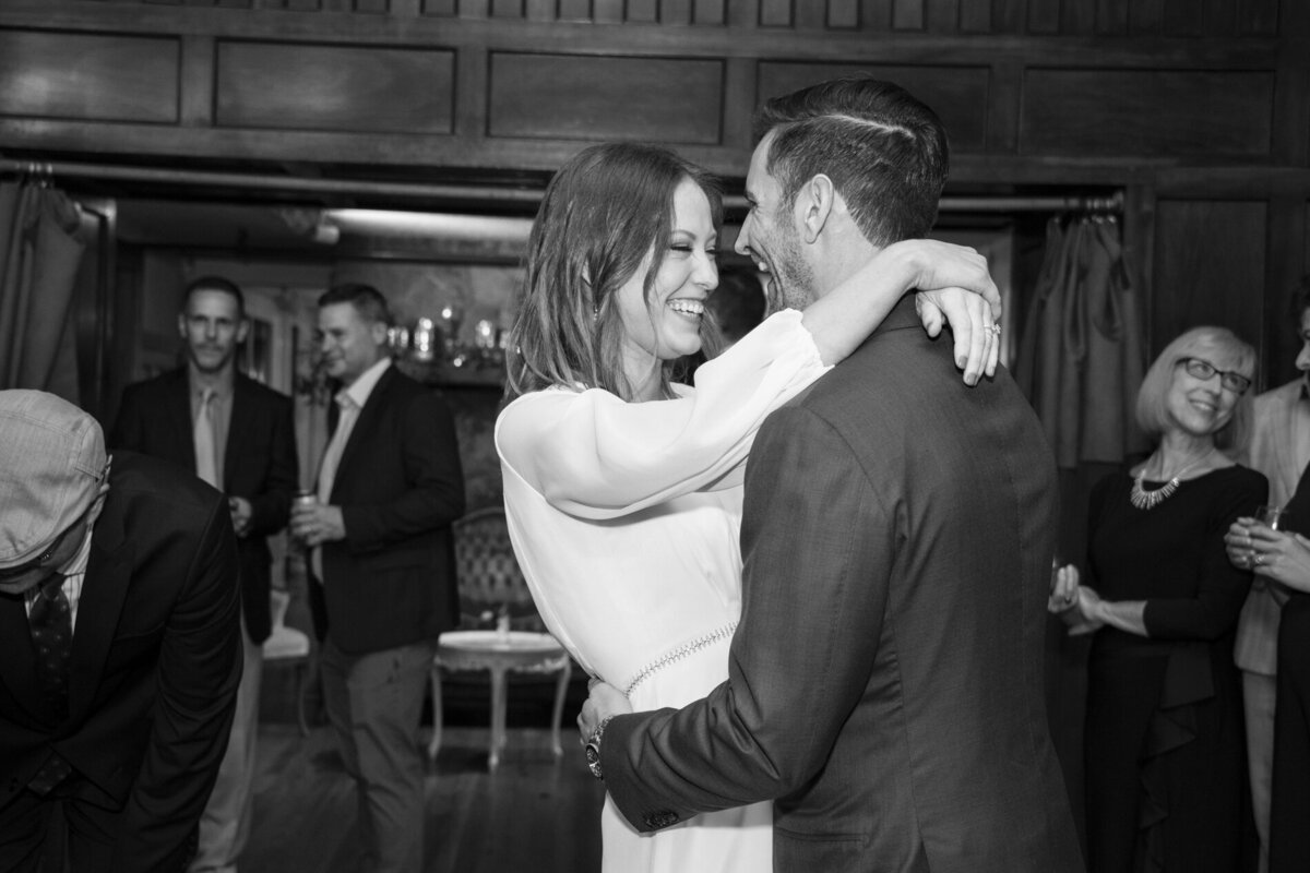 Couple's first dance