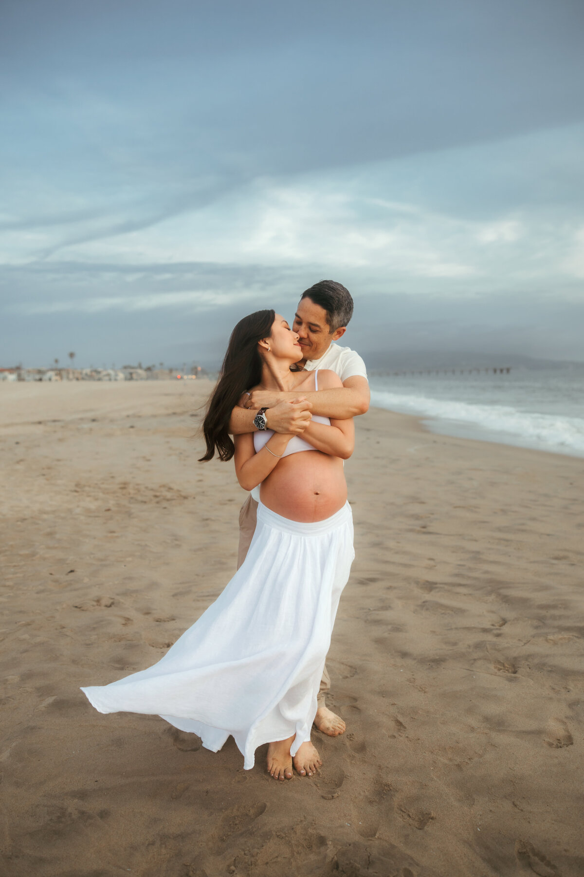 LA Beach Maternity Photography 124