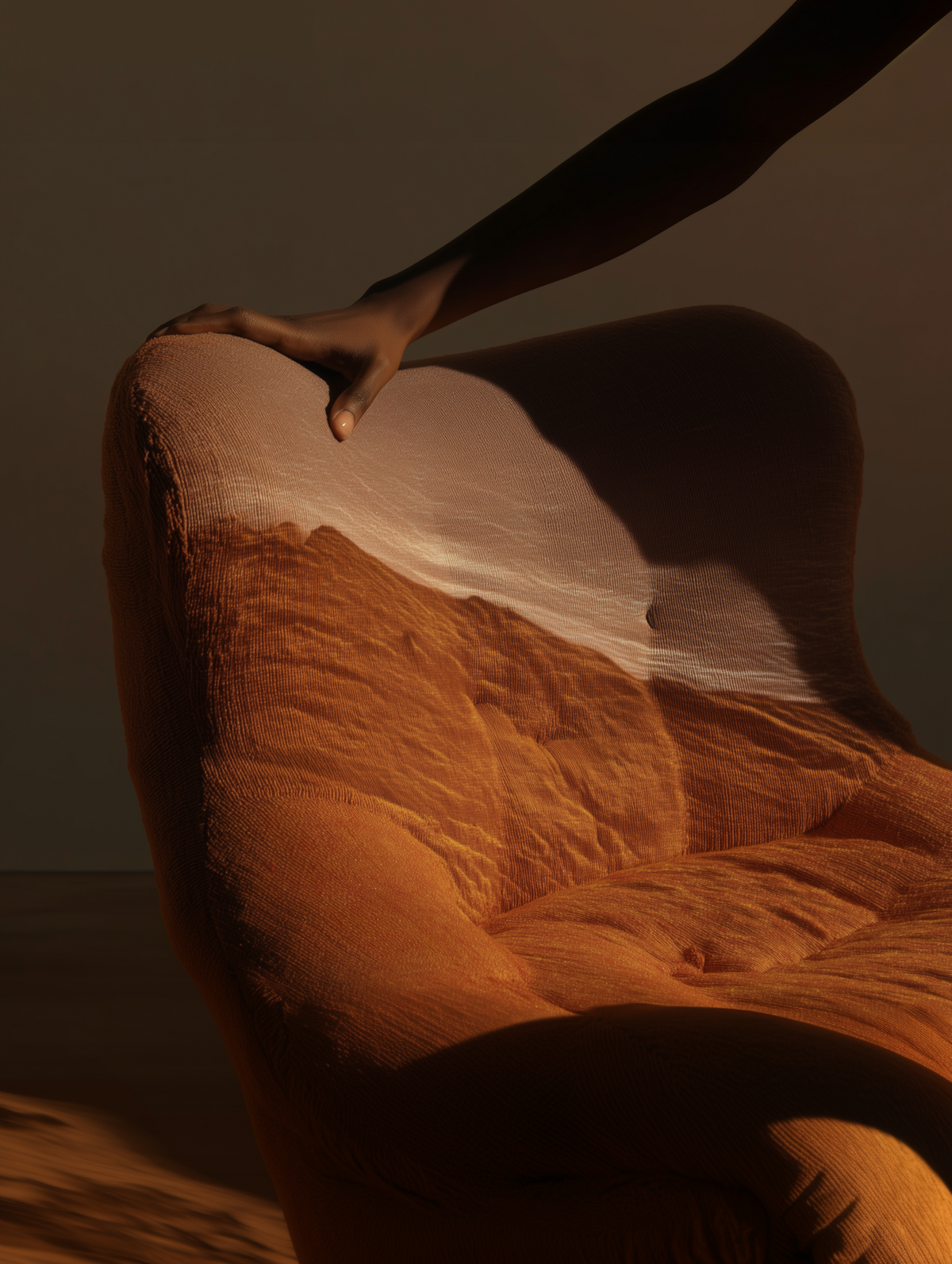 Textured Armchair Close-Up