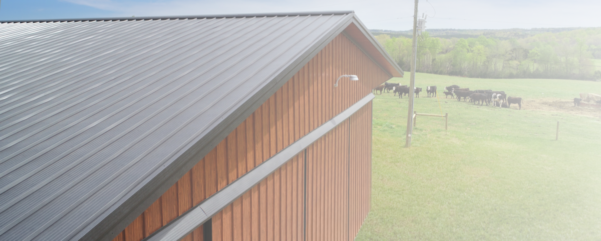 PermaGuard installed in Cherry Wood Finish on a barn