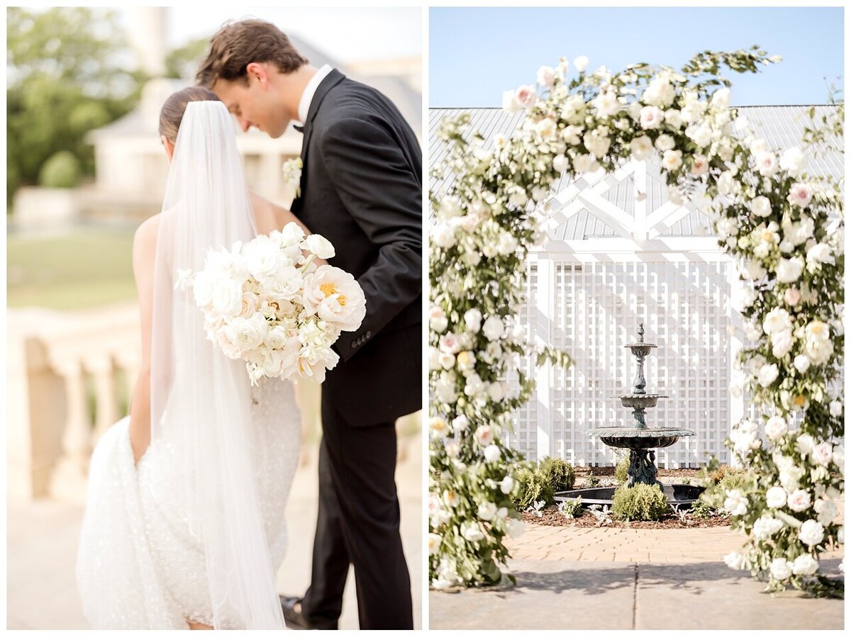 Wedding flowers at the equestria west wedding venue