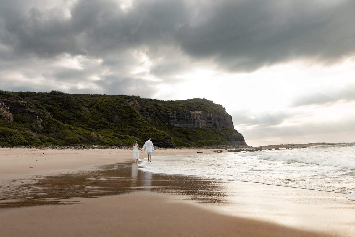 Tayla + Drew Dudley Beach Engagement Shoot Roam Ahead Weddings 2024-106