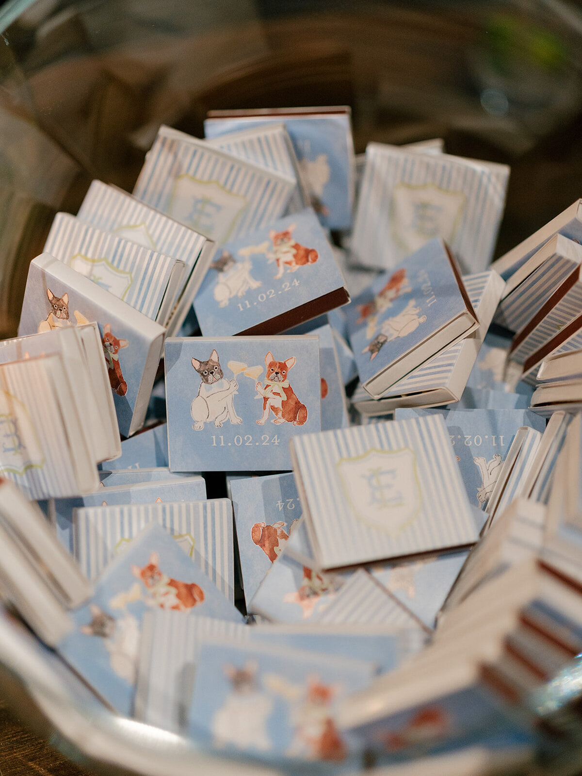 Matchbooks with dogs drawings on them