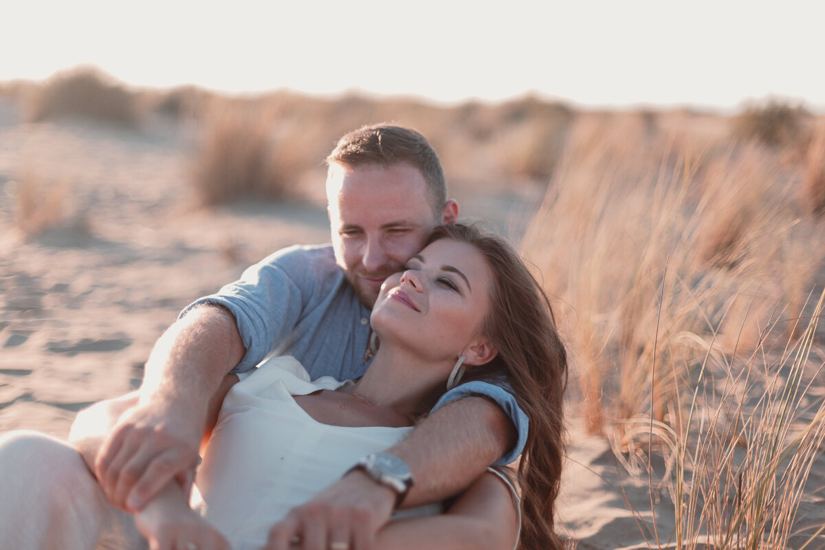 Elopement à la plage de Montpellier en France