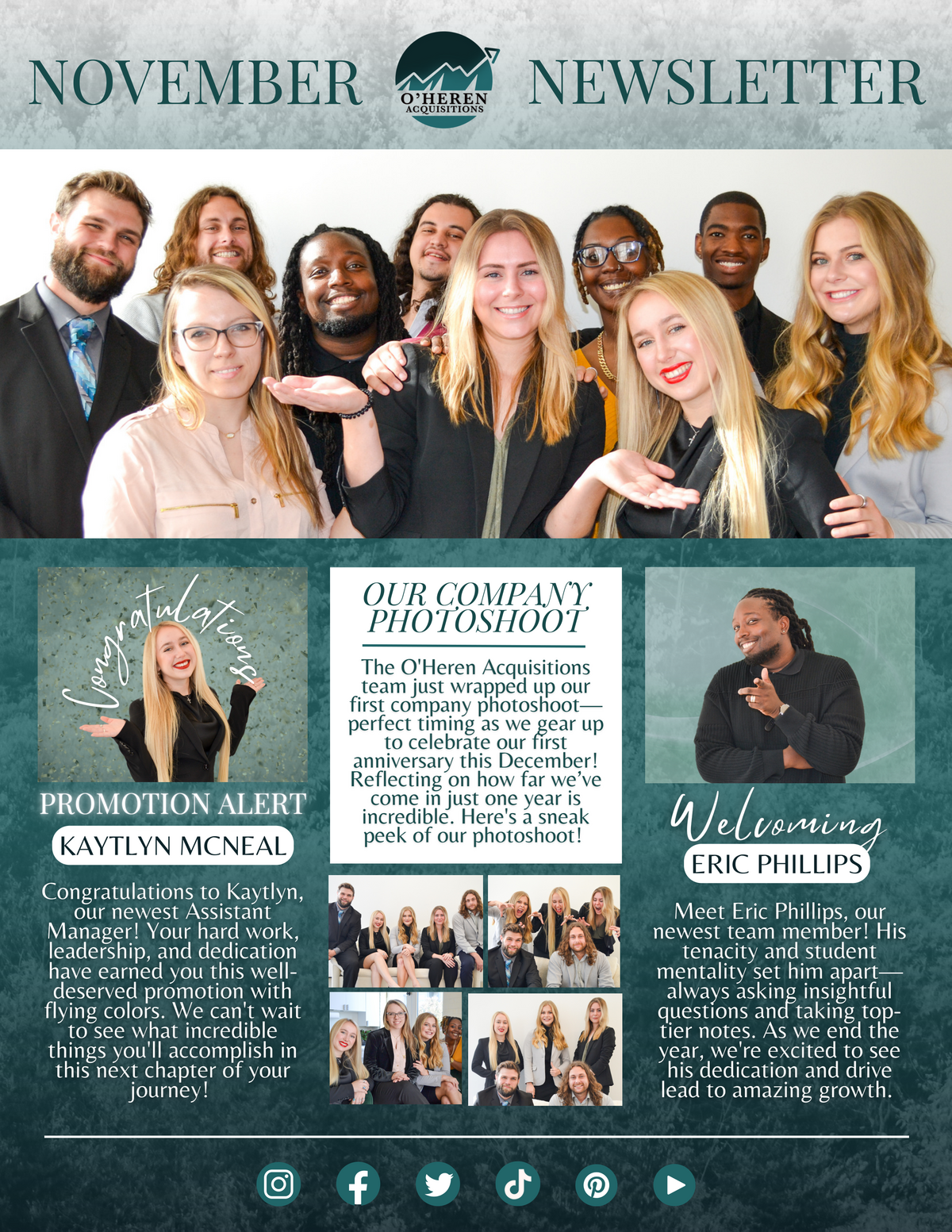 O_Heren Acquisitions Monthly Newsletter