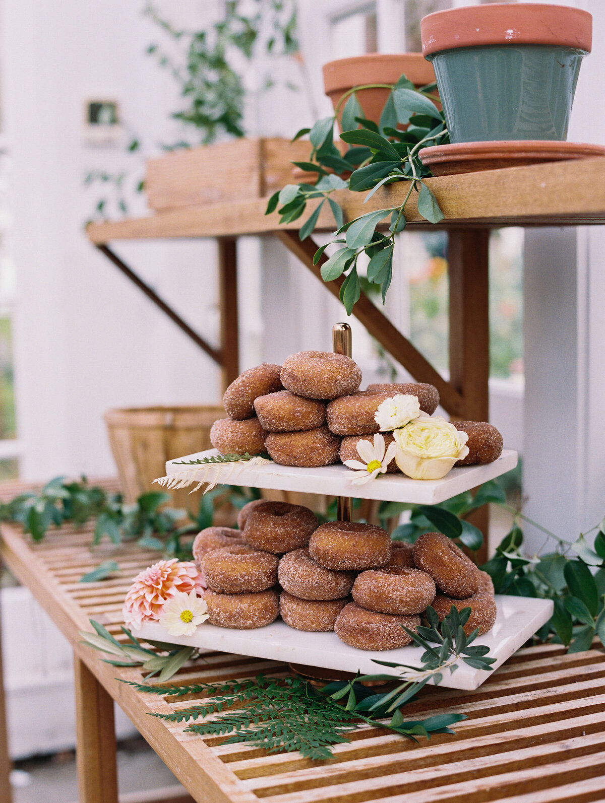 donuts served at wedding in Franconia New Hampshire
