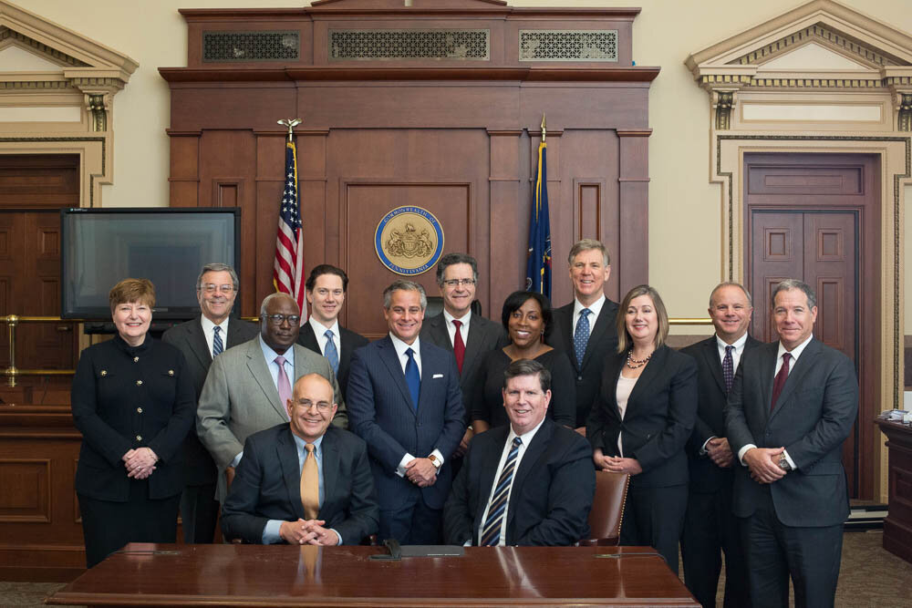 Attorneys of diverse ethnicity in a courtroom