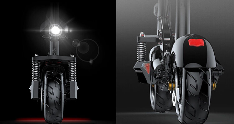 Scoot E 5 front and rear light