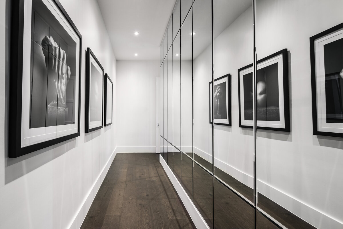 Modern Mirror Style Hallway