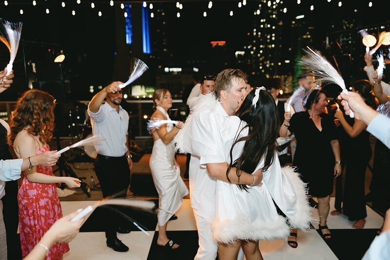 penthouse at riverside wharf wedding with dancing
