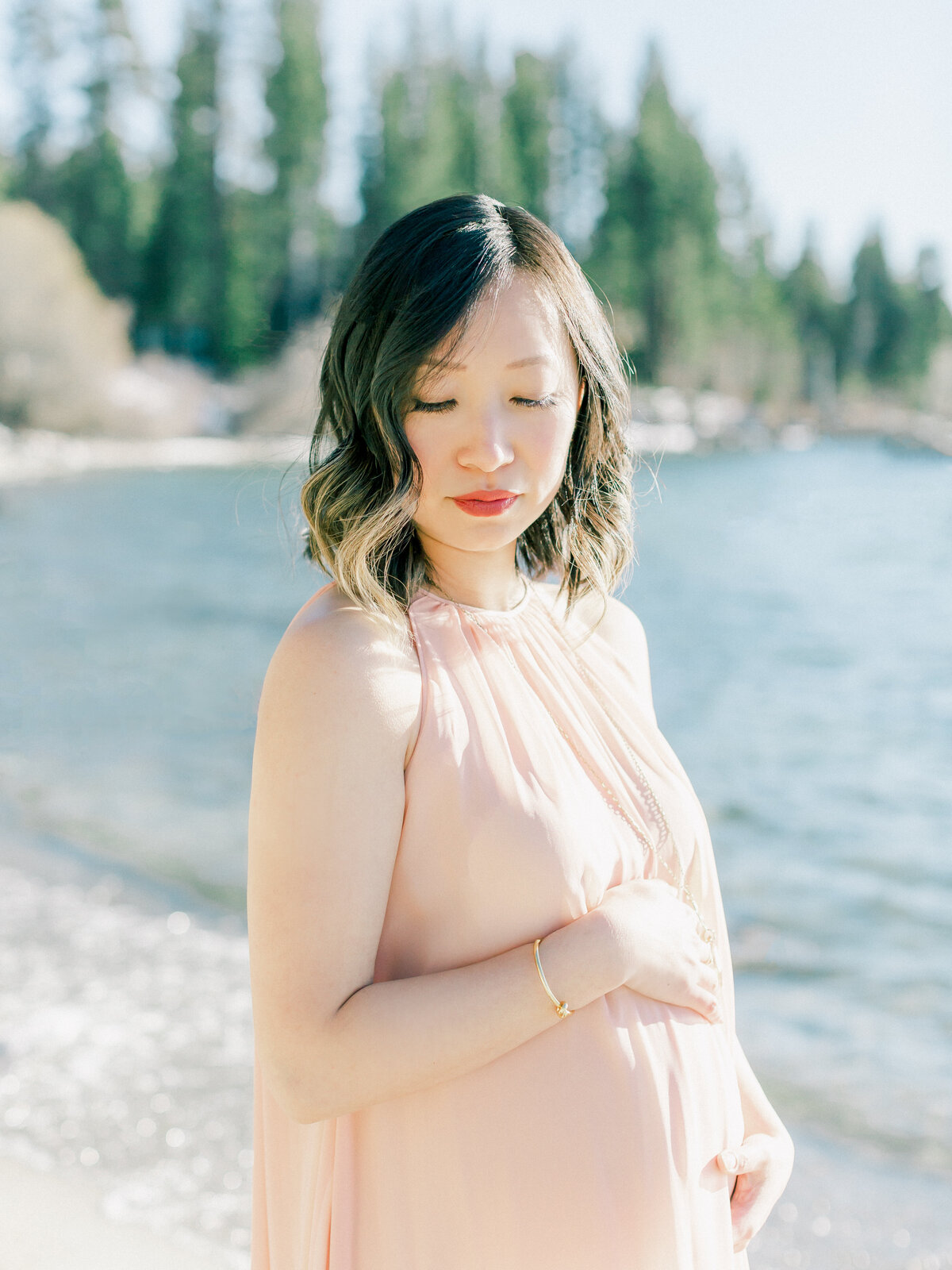 Lake Tahoe Maternity Photos Tahoe-Beach-