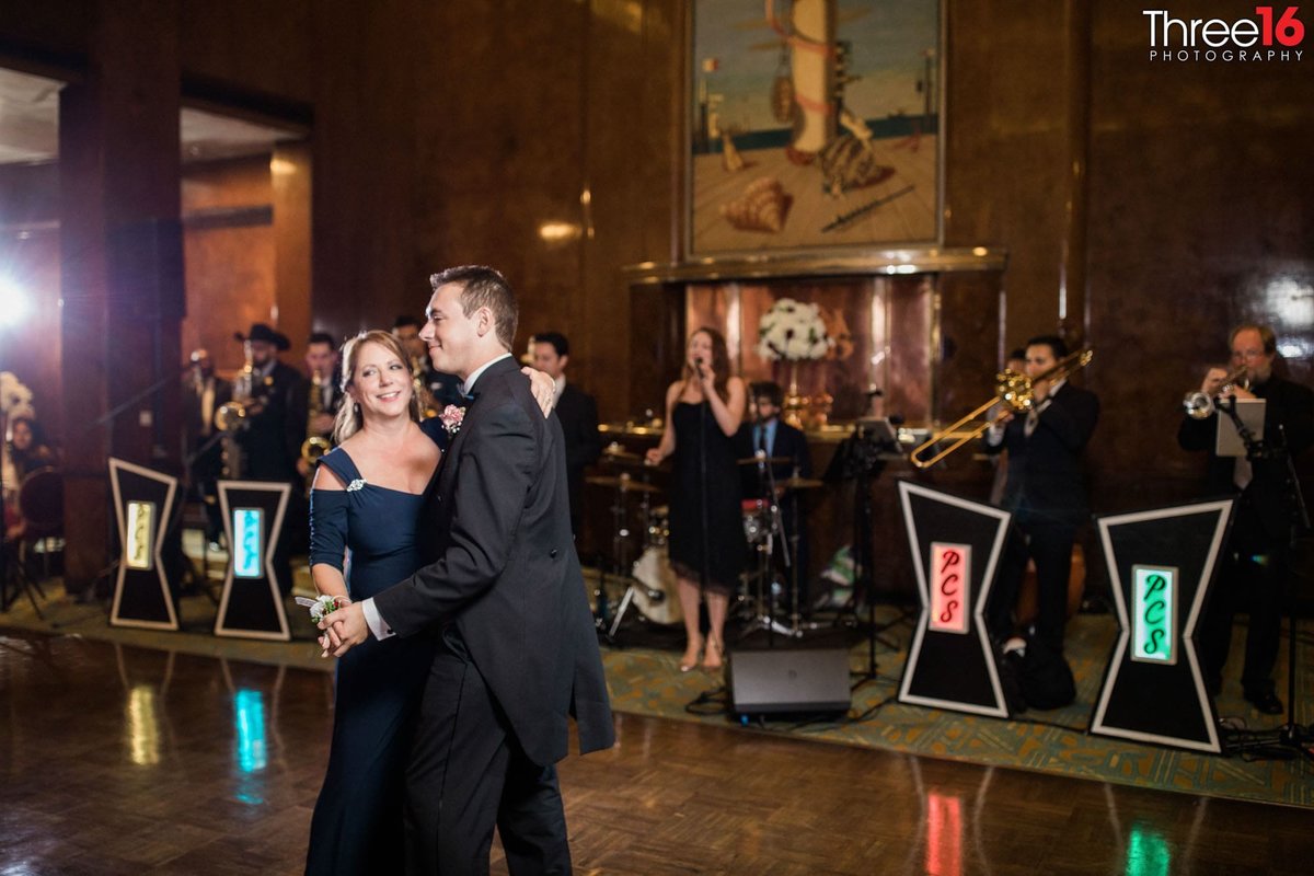 Mother and Son dance at his wedding reception