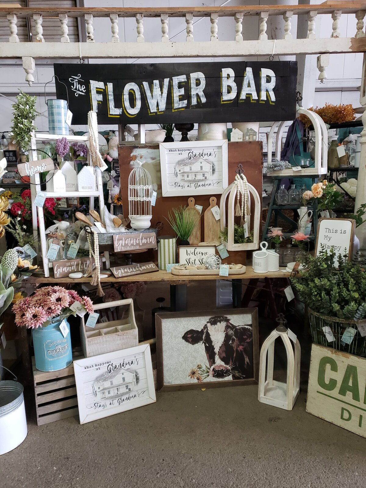 The City Mercantile Booth - Flower Bar