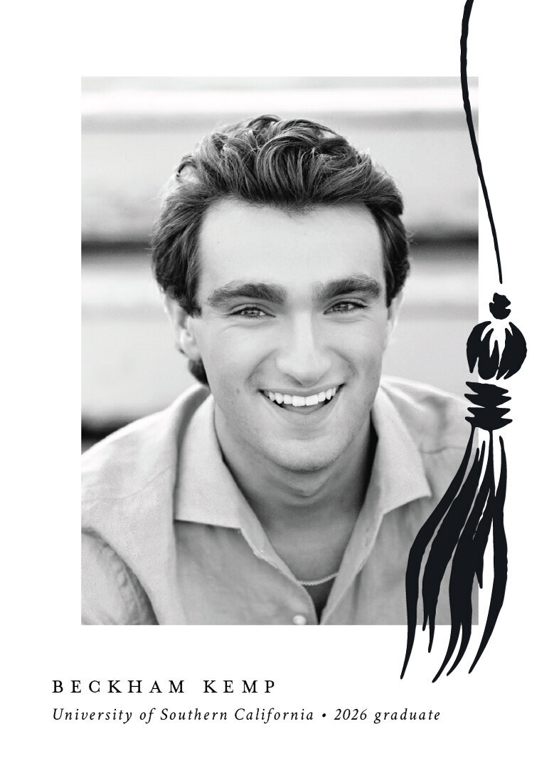 Mod Tassel | Graduation Announcement by Amanda DeWoody of Poised Avenue