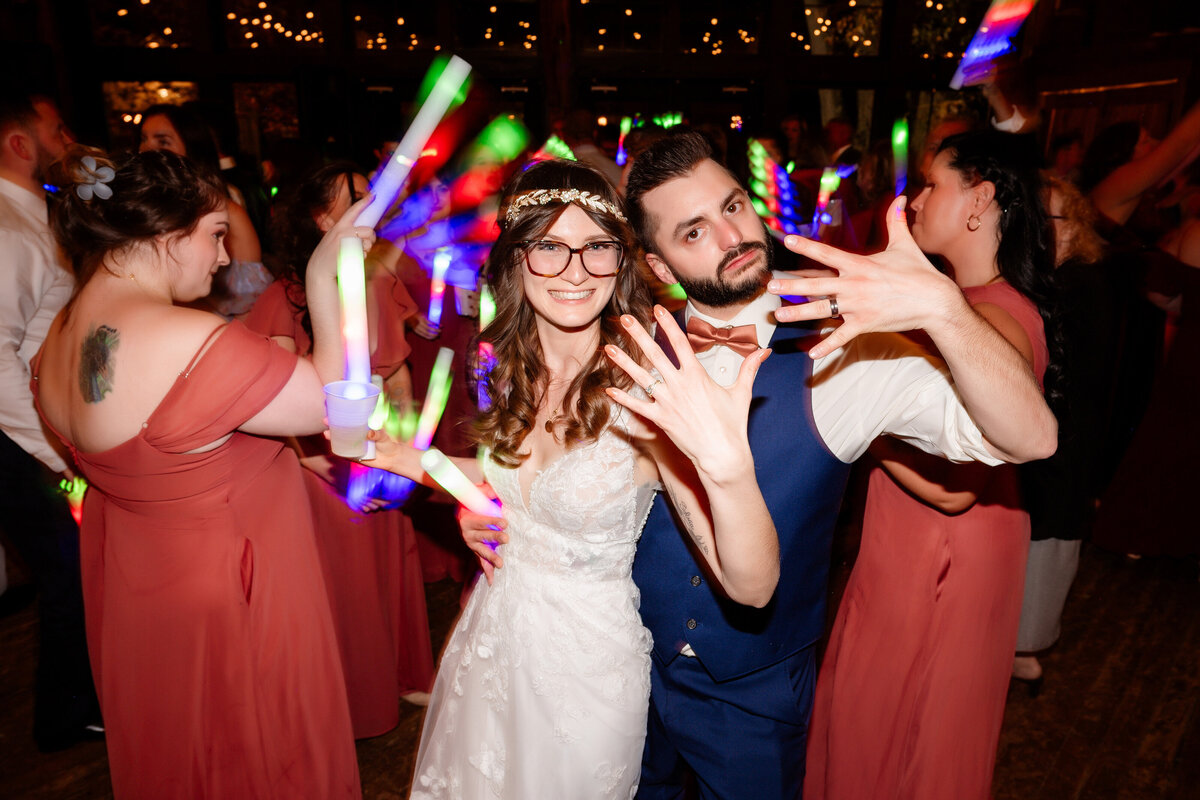 wedding reception dance floor picture from shady elms farm