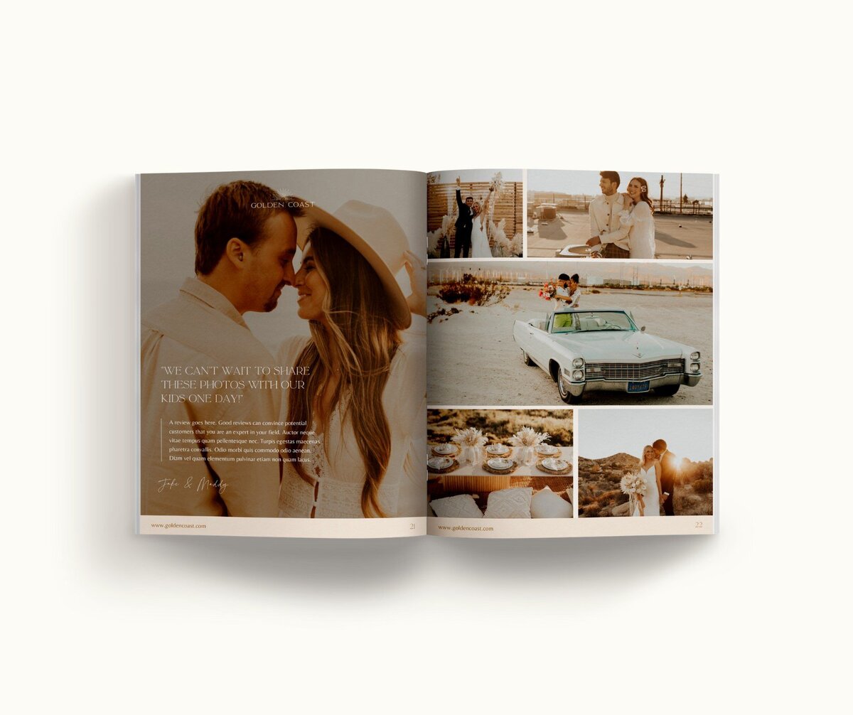 Boho pricing guide template for photographers Golden Coast 13
