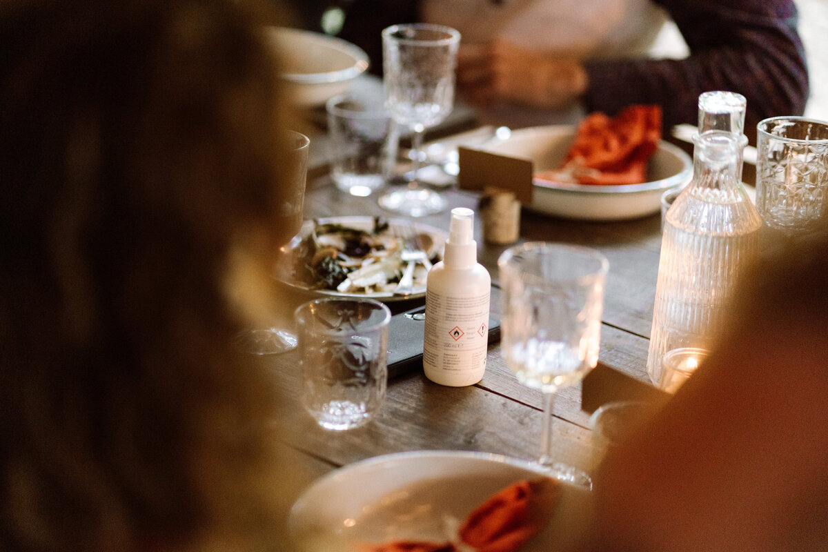 Tafel van het diner. 