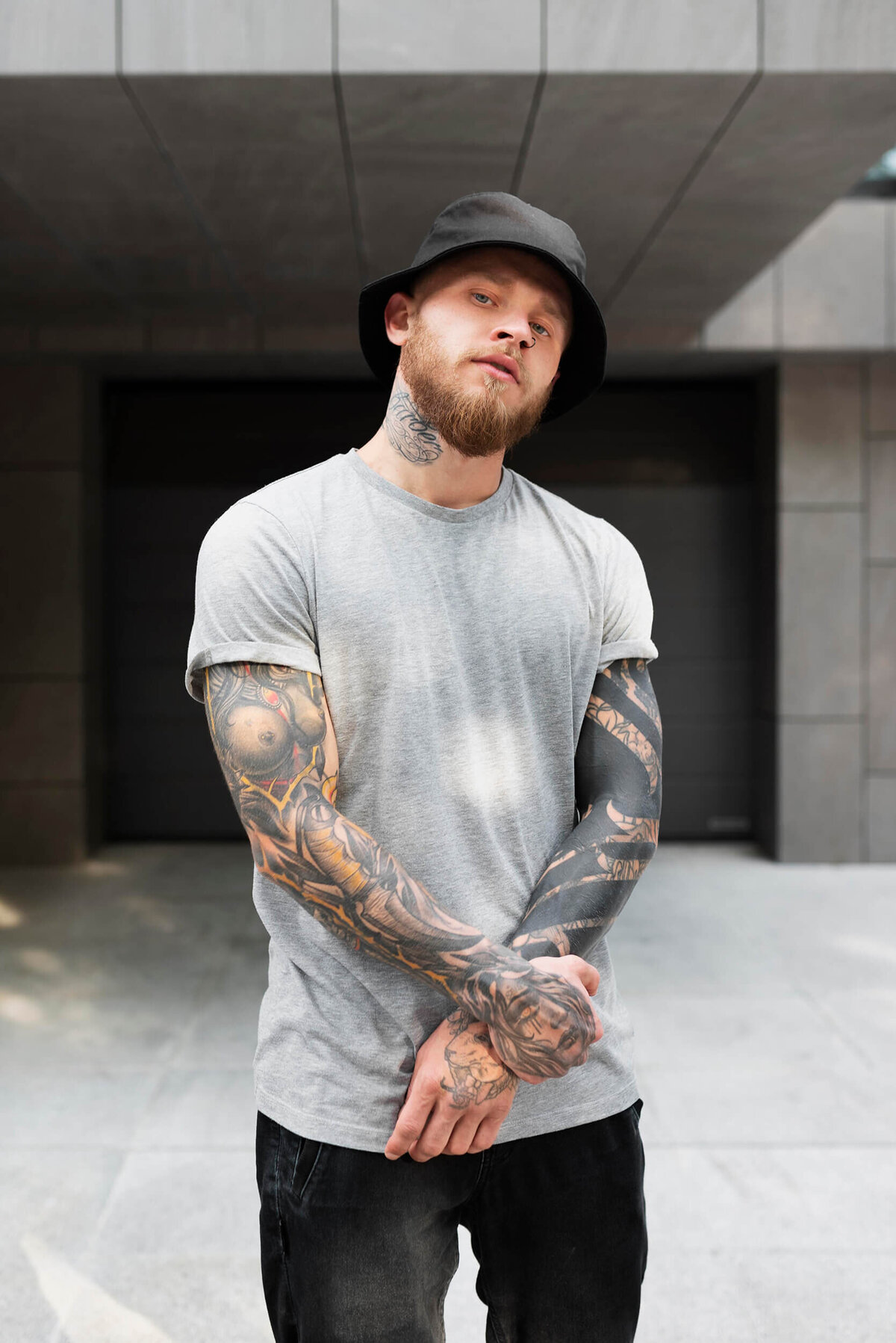 Young-Man-with-Tattoos-Hat
