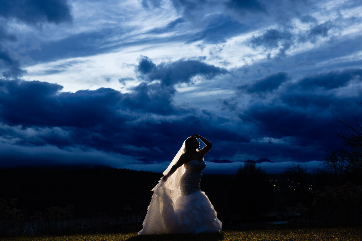 15- dramatic bridal sillouette at Biltmore Estates