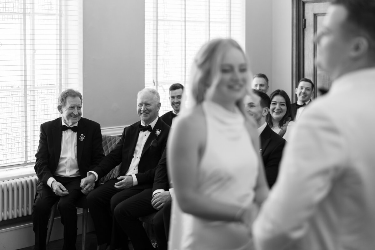 Wedding ceremony at Islington Town Hall, London