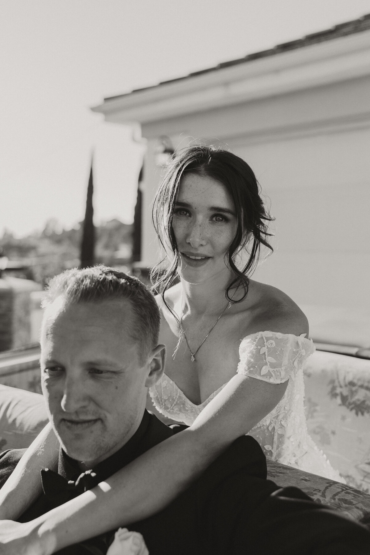 car wedding photo