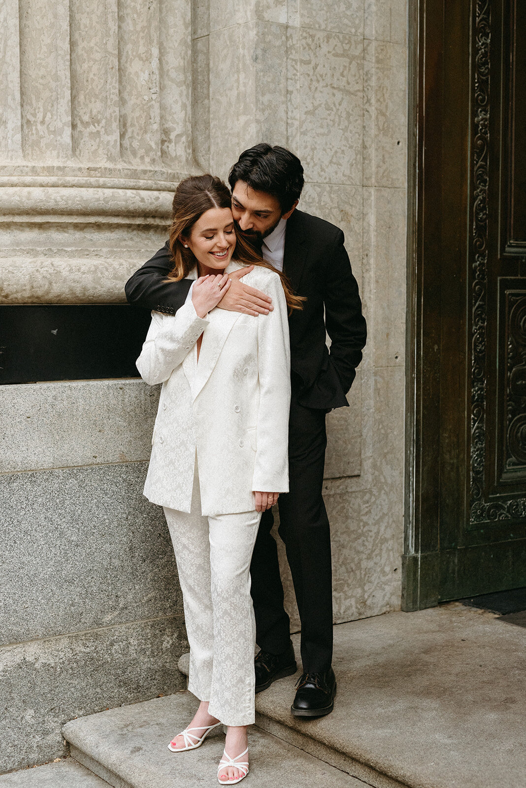 Couple portrait on Stephen Ave