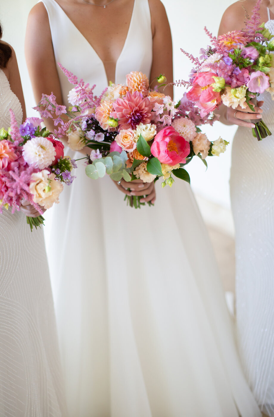 Bright wedding flowers