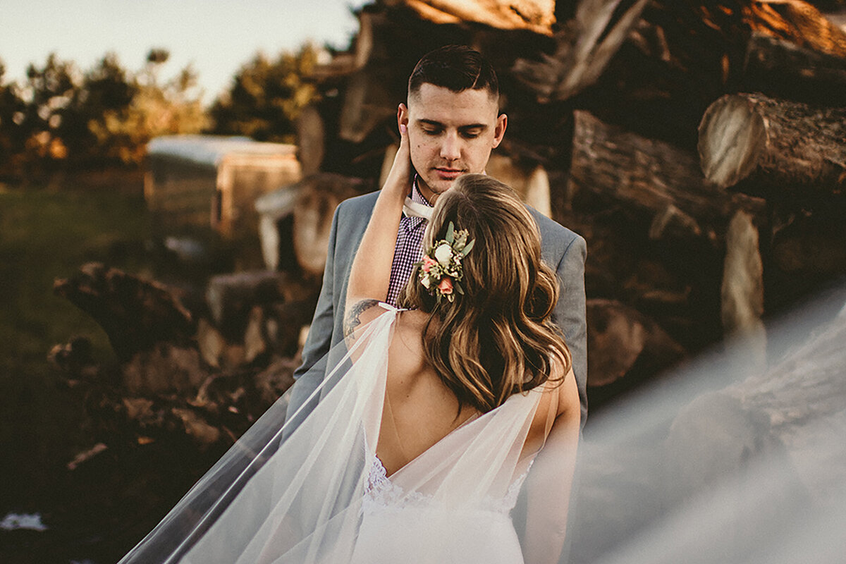 Sunset Wedding Photo