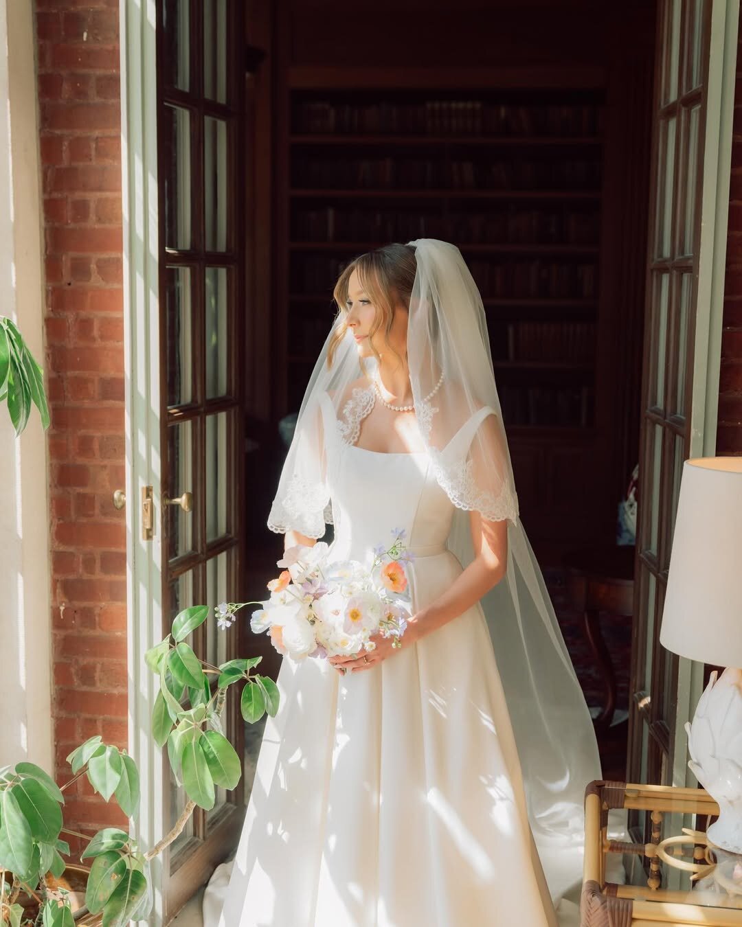 Mr. & Mrs. Steele 💍🤍 03.22.25..Venue- @allertonpark MansionMakeup & Hair- @m.kbeauty_ Photographer- @momentsofblissphotos @johannarae.photo Florist- @twowhimsicalflorists Alterations- @personaltouchsewing Dresses- @cloudninebridalpeor