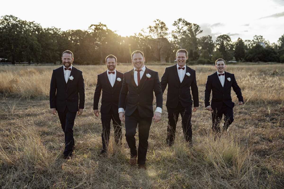 Groomsmen at Bearded Dragon Hotel Mt Tambourine
