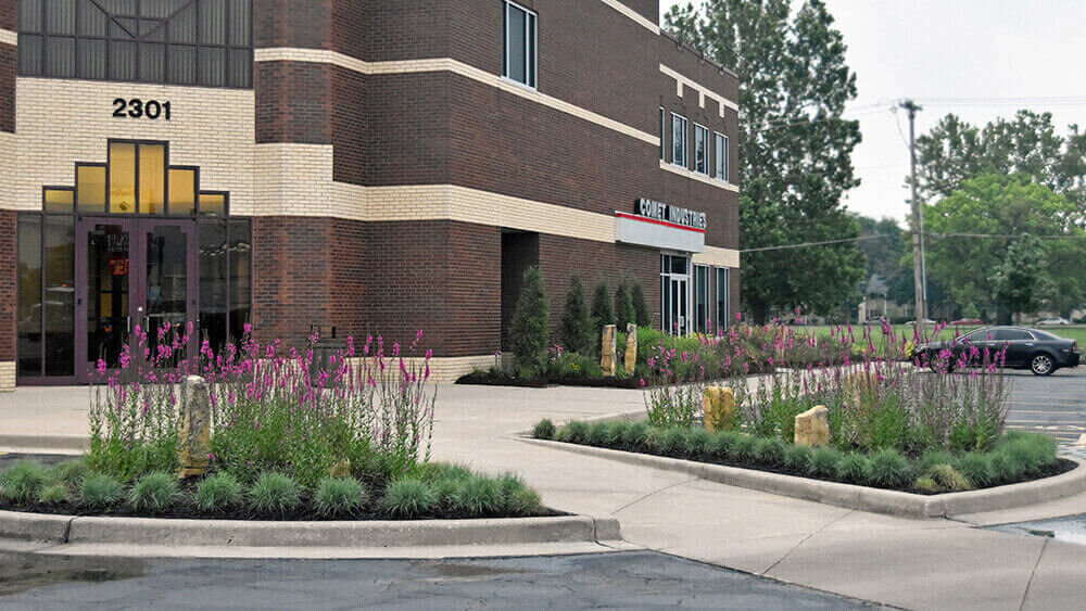 Commercial landscape company project in Kansas City