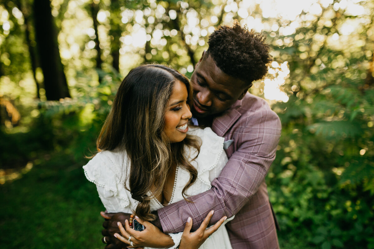 Engagement photo of a lovely couple