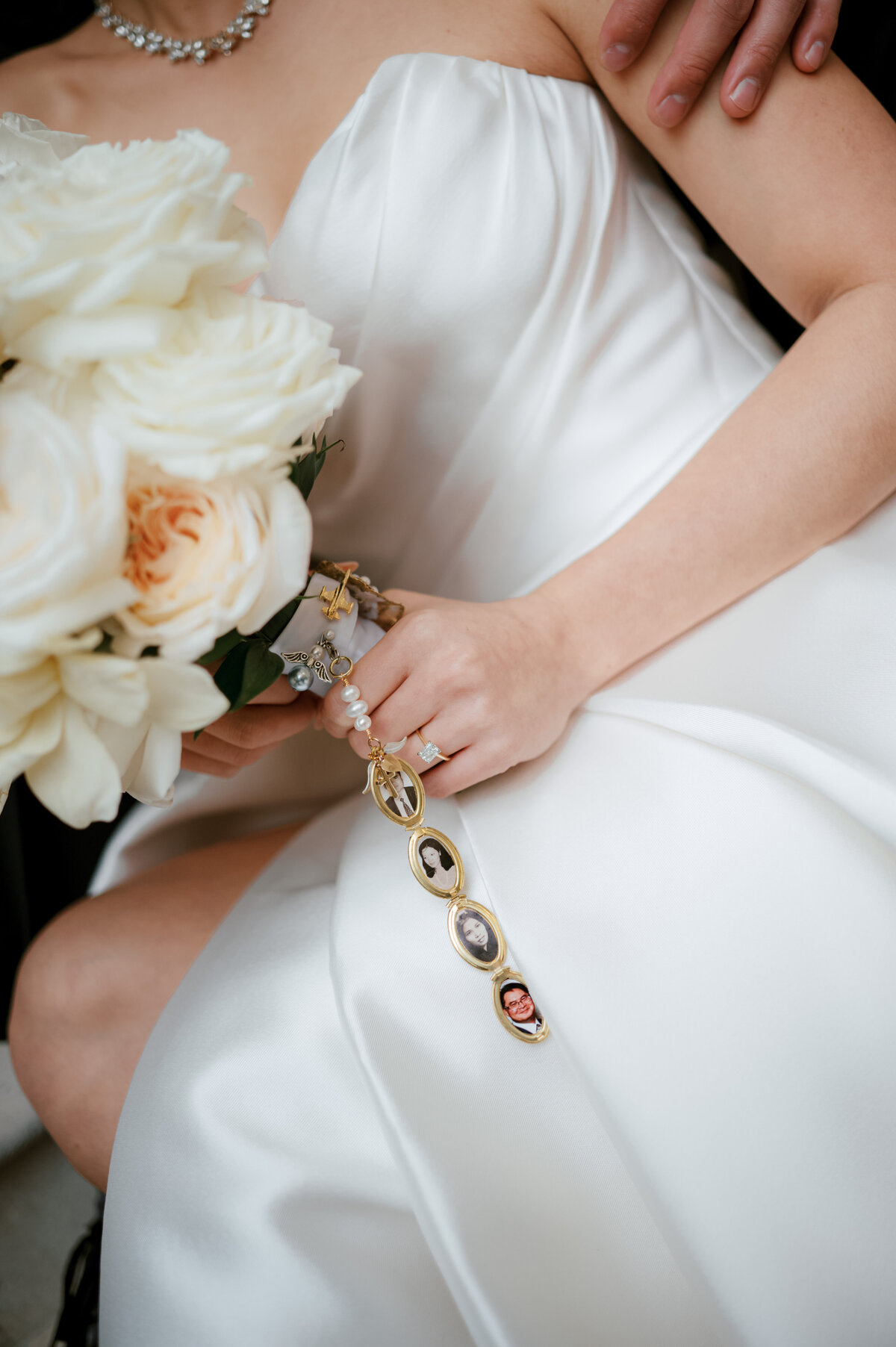 A photo of the bride's details at the Hotel Zaza wedding in Houston.